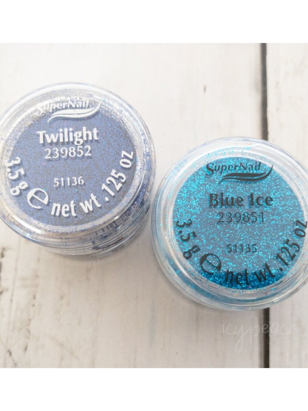 SuperNail Glitter Set Blue Ice Twilight Nail Art Powder Manicure Pedicure Crafts